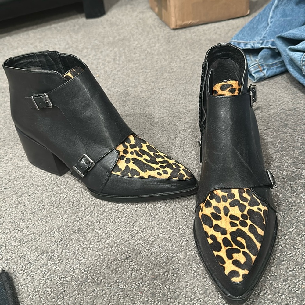 Sam edelman circus leopard booties